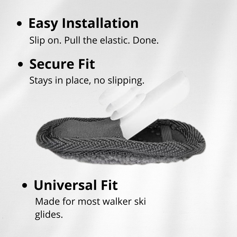 Walker Ski Glide Covers – Durable & Padded